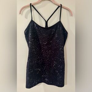 5/$25!! Lululemon Athletica Black Abstract Tank Top